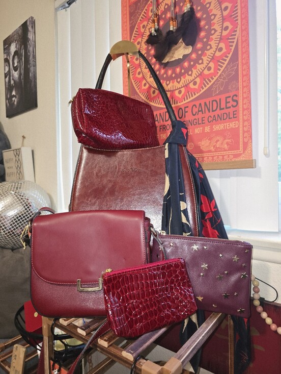Handbags - Red Wine Bag Bundle